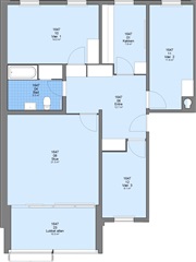 100 m2 lejlighed på Daddellunden