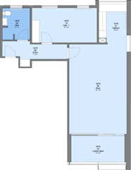 86 m2 lejlighed med altan/terrasse