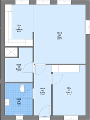 Nørregade, 79 m2, 2 værelser, 7.146 kr.