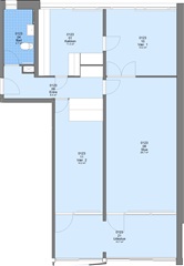 3 værelses lejlighed på 92 m2