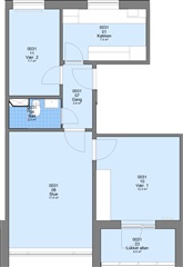 69 m2 lejlighed med altan/terrasse