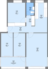 4 værelser for 6.757 kr. pr. måned