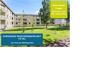 3 værelses lejlighed på 80 m2