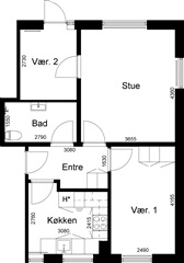 67 m2 lejlighed i Grenaa