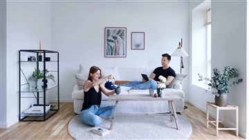 4 værelses lejlighed med stor stue og altan