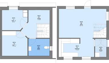 Hus/villa på Elmely i Karup J