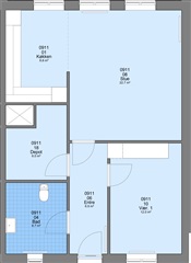 2 værelses lejlighed på 79 m2