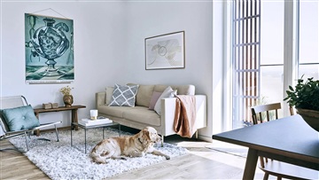 God 4 værelses med køkken/alrum og dagligstue