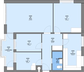 91 m2 lejlighed på Vestervangsvej