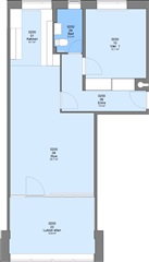 2 værelses lejlighed på 69 m2