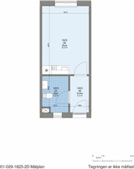 1 værelse på 29 m2