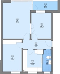 73 m2 lejlighed med altan/terrasse