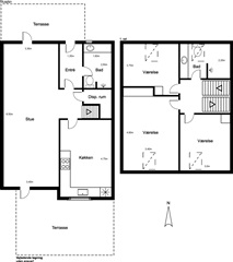 4 værelses hus/villa på 120 m2