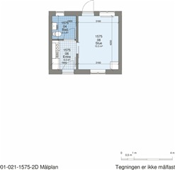 1 værelse på 28 m2