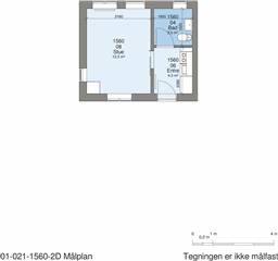 1 værelse på 28 m2