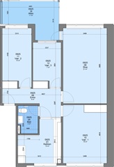 4 værelses lejlighed på 91 m2