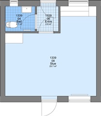 1 værelse på 35 m2