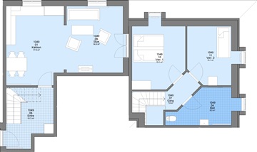 3 værelses lejlighed på 81 m2