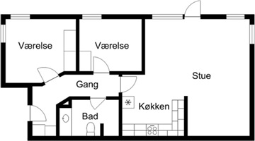 Delevenlig lejlighed søger lejer