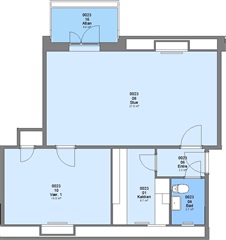 Østergade, 60 m2, 2 værelser, 4.045 kr.