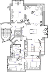 211 m2 lejlighed på Vodroffsvej