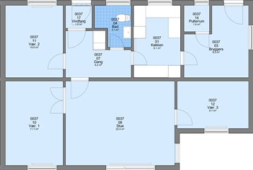 Vibevej, 95 m2, 4 værelser, 4.548 kr.