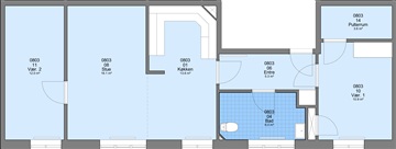 Storegade, 88 m2, 3 værelser, 6.779 kr.