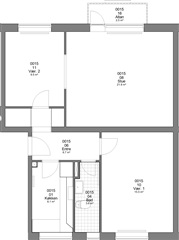 80 m2 lejlighed i Varde