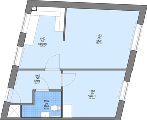 74 m2 lejlighed i Esbjerg