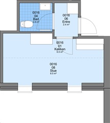 Ungdomsbolig på 35 m2 til 1.573 kr.