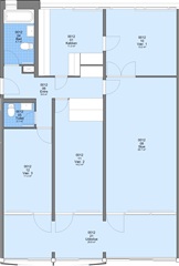 4 værelses lejlighed på 108 m2