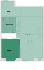 Hyggelig 2-værelses lejlighed på 74 m² med altan