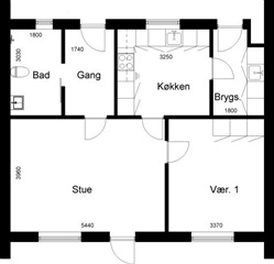 2 værelser for 5.629 kr. pr. måned