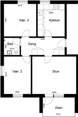 83 m2 lejlighed. Husdyr er tilladt