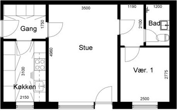 50 m2 lejlighed på Aage Nielsens Vej