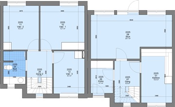 4 værelses lejlighed på 104 m2
