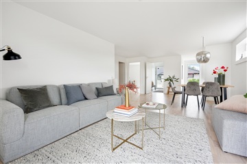 Moderne rækkehus med terrasse