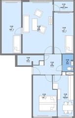 93 m2 lejlighed. Husdyr er tilladt