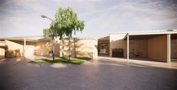 Moderne nybygget rækkehus