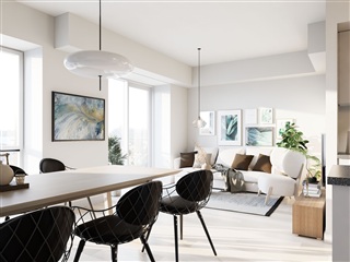 Moderne 3-værelses med altan – højt og lyst på ...