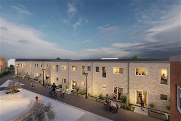 Indbydende nybygget rækkehus i Overlund – moder...