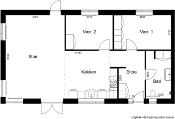 Nyhåbsvej, 105 m2, 3 værelser, 9.245 kr.