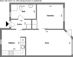 Tingparken, 61 m2, 2 værelser, 5.272 kr.