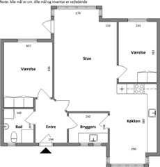 81 m2 lejlighed i Saltum