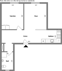 74 m2 lejlighed i Hadsund
