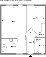 Kornelparken, 66 m2, 2 værelser, 5.962 kr.
