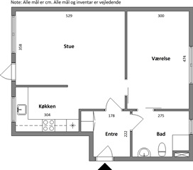 2 værelser for 6.967 kr. pr. måned