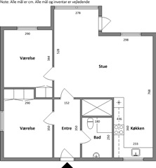 88 m2 lejlighed på Teglvænget