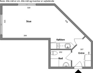 1 værelser for 4.535 kr. pr. måned