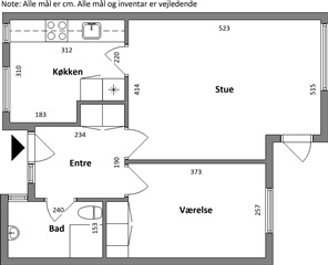 Vindingsvej, 63 m2, 2 værelser, 5.773 kr.